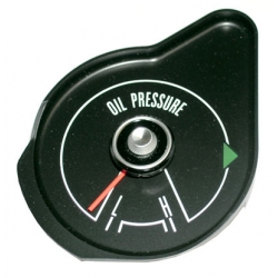 1969-70 MUSTANG OIL PRESSURE GAUGE WITHOUT TACH, Black Face.